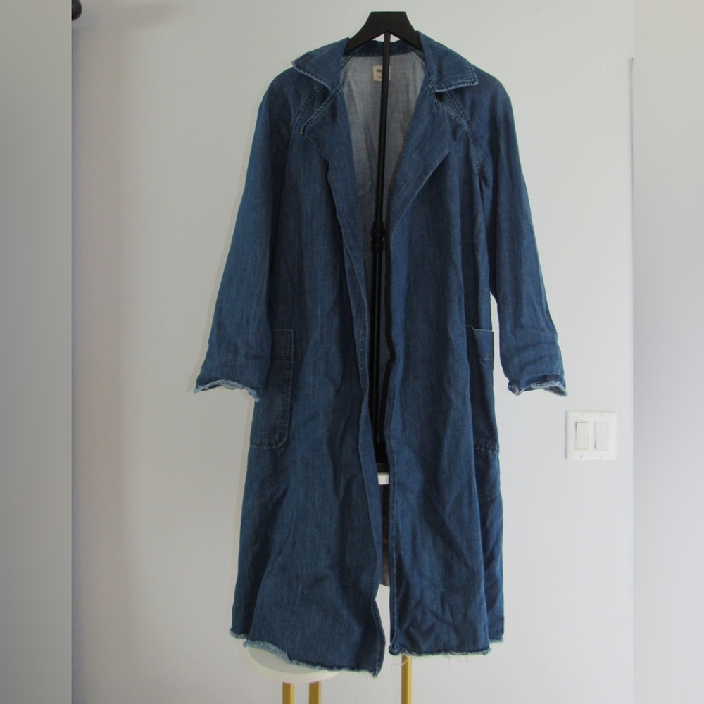 Vintage GAP Blue Denim Trench Coat